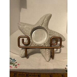Pottery Barn Starfish-Shaped Ceramic Candle Holder